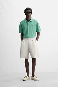WASHED PIQUÉ POLO SHIRT