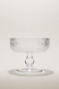 ICE-CREAM CUP GLASS WITH RAISED DESIGN