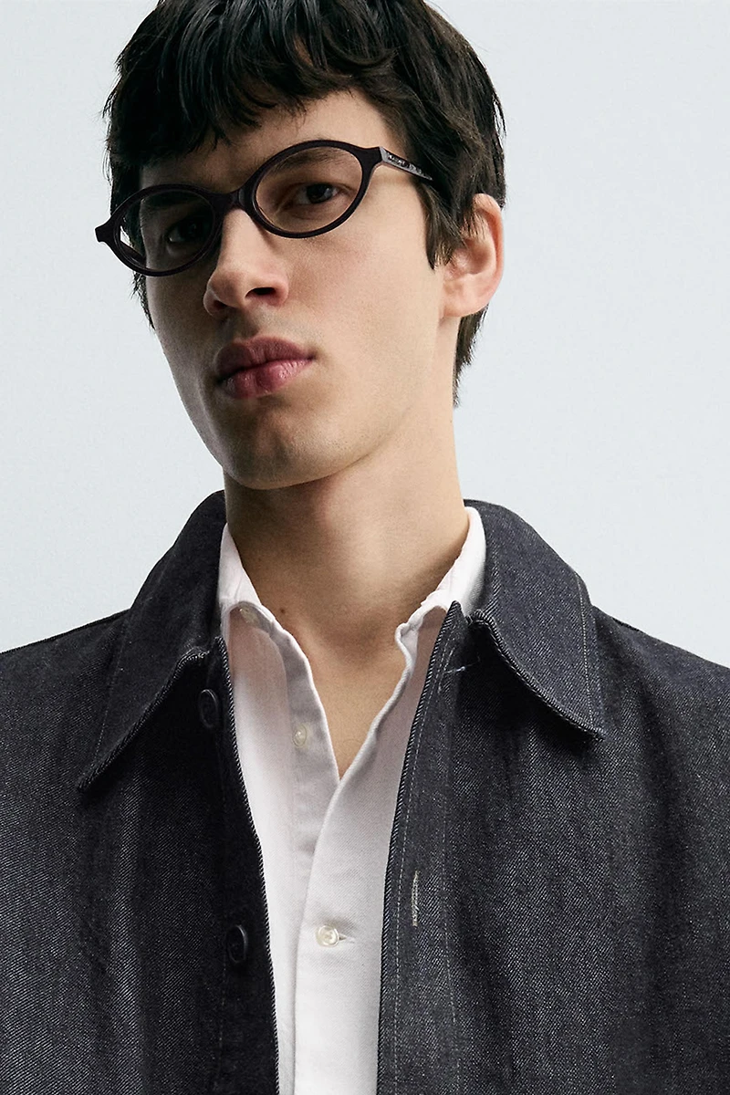 RELAXED FIT DENIM OVERSHIRT