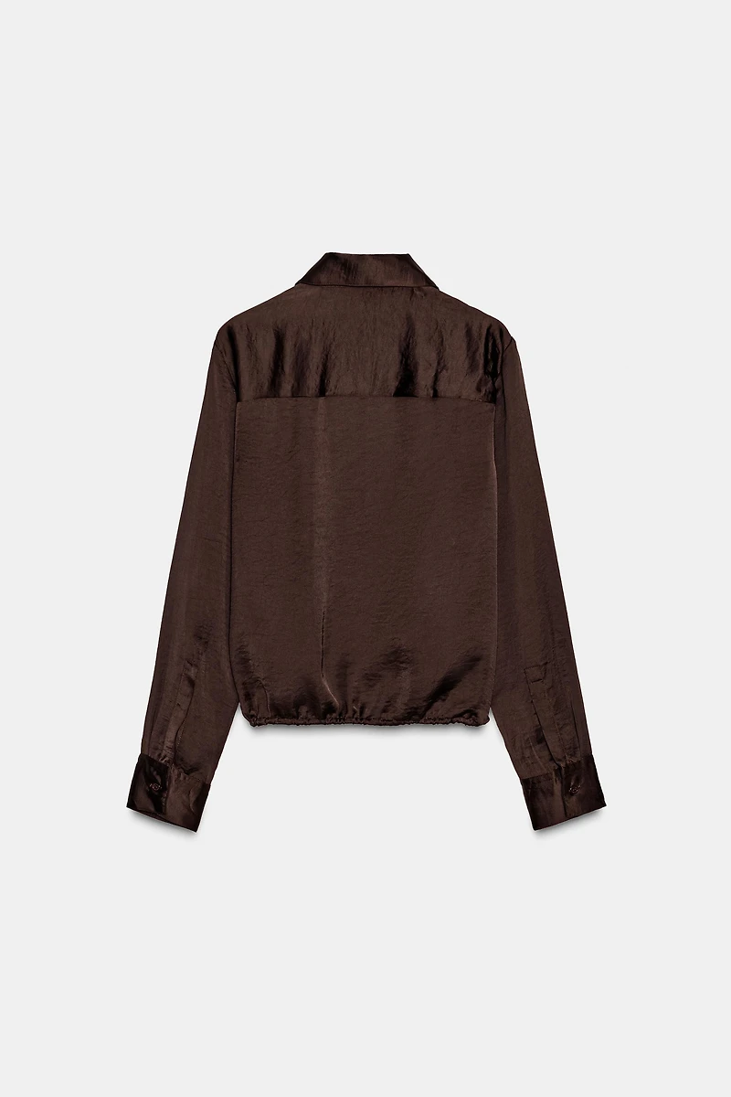 SATIN EFFECT SHIRT ZW COLLECTION