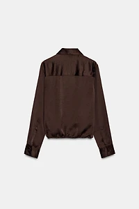 SATIN EFFECT SHIRT ZW COLLECTION