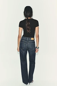 RIBBED SHORT SLEEVE T-SHIRT