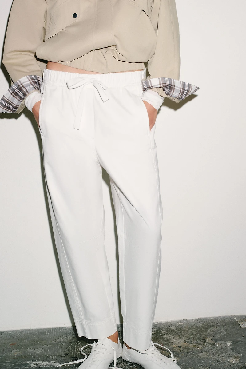 ELASTIC WAIST PANTS