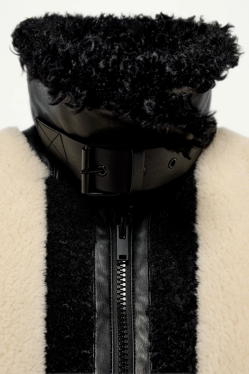 FAUX FUR PATCHWORK JACKET - THE ITEM ZARA WOMAN