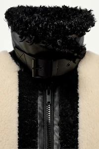 FAUX FUR PATCHWORK JACKET - THE ITEM ZARA WOMAN