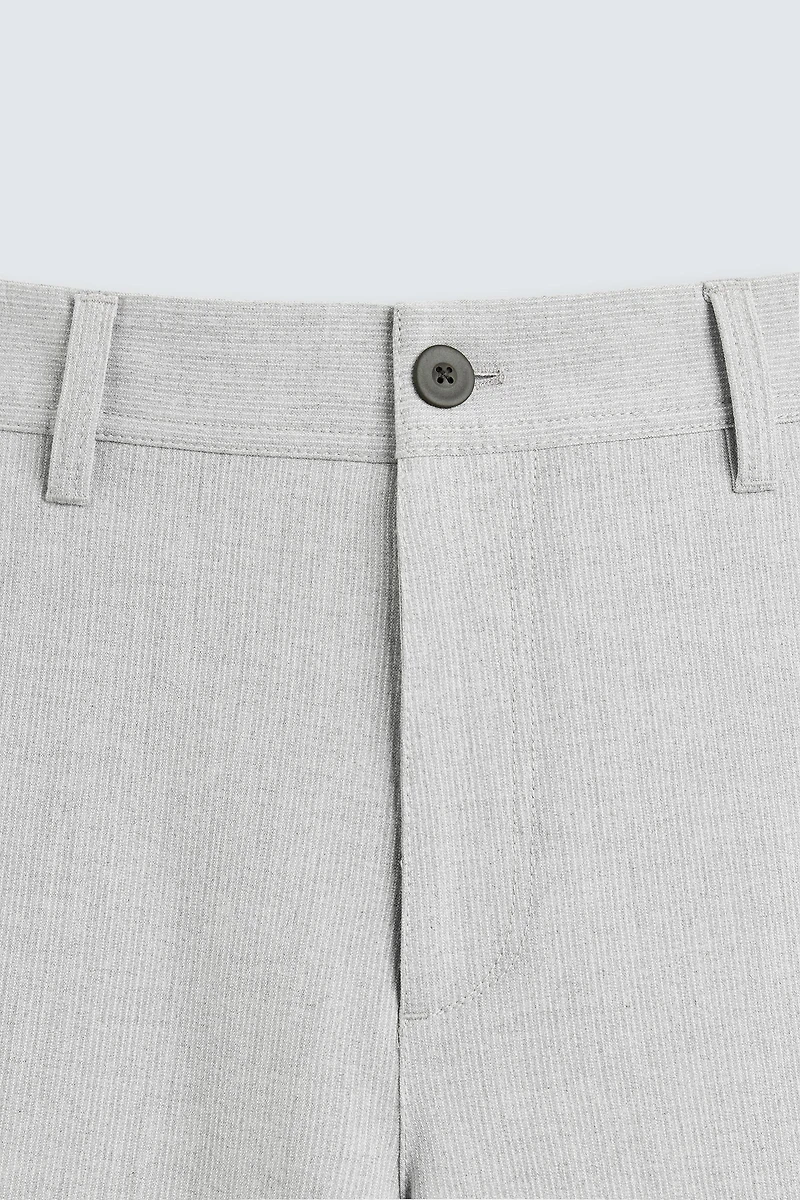 TEXTURED STRETCH PANTS