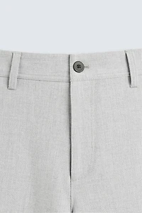 TEXTURED STRETCH PANTS