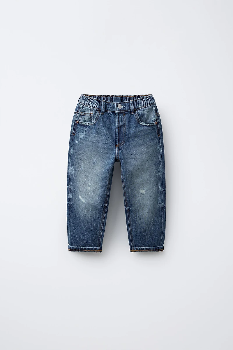 RIPPED BAGGY JEANS