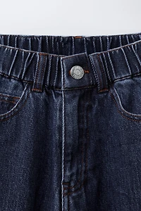 FLEECE-LINED BALLOON JEANS