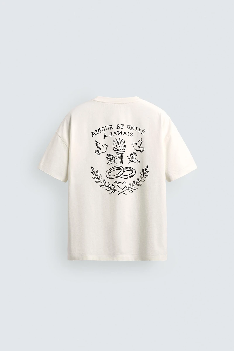 PRINTED TEXT T-SHIRT