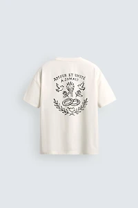 PRINTED TEXT T-SHIRT