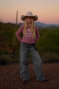 JEAN LARGE À STRASS