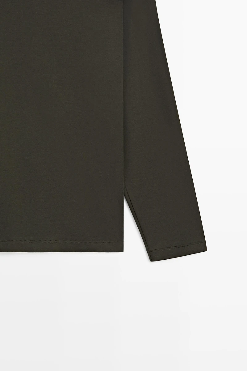 100% cotton long sleeve polo shirt