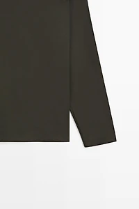 100% cotton long sleeve polo shirt