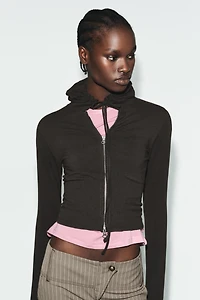 SEAMLESS CROPPED SWEATSHIRT