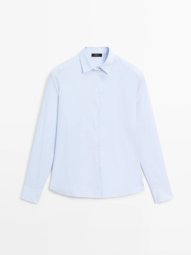 Striped stretch shirt