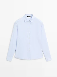 Striped stretch shirt