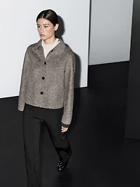 Short flecked coat