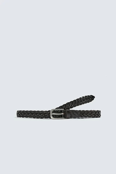 CEINTURE LONGUE EN CUIR TRESSÉ