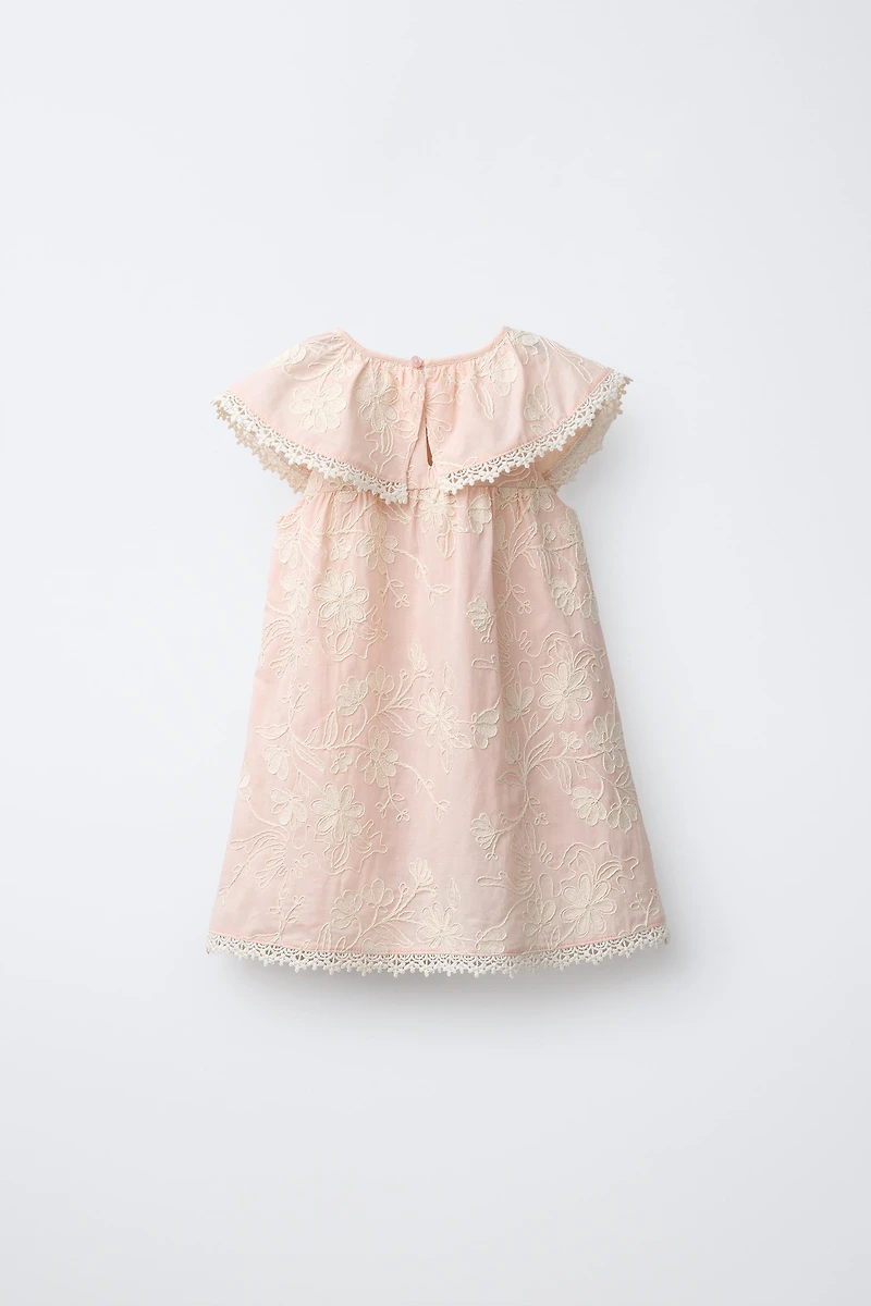 EMBROIDERED FLORAL DRESS