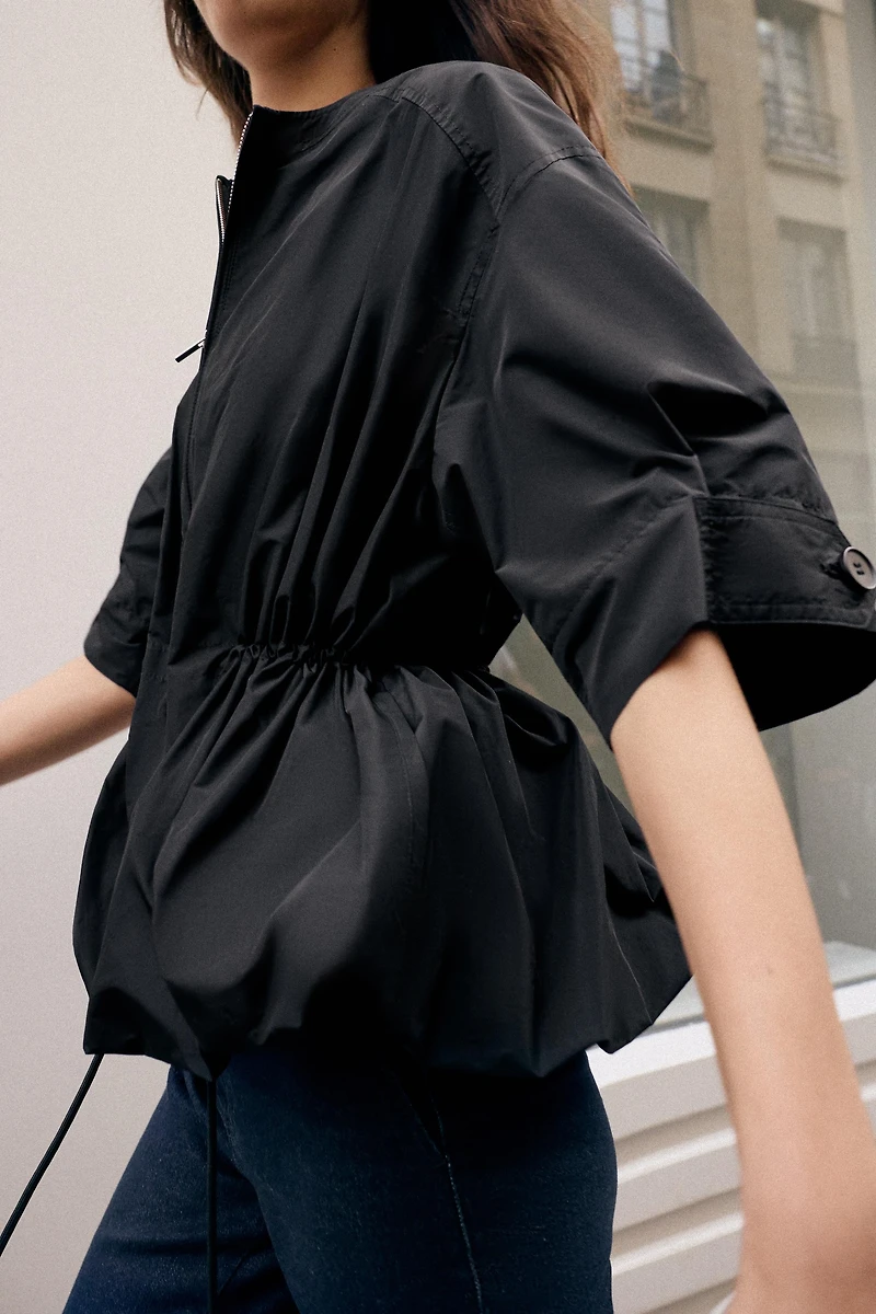 SHORT SLEEVE BALLOON PARKA