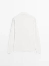 Polo 100 % coton à manches longues