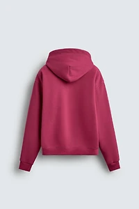 TOPSTITCHED HOODIE SWEATSHIRT