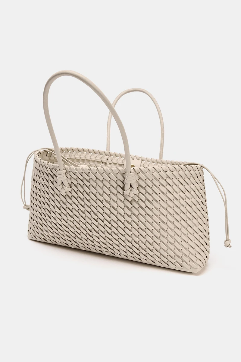 ELONGATED WOVEN SHOPPER