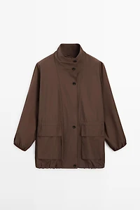 Parka volume avec détail col