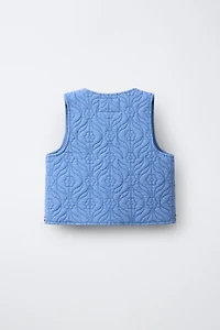 EMBROIDERED TEXTURED VEST