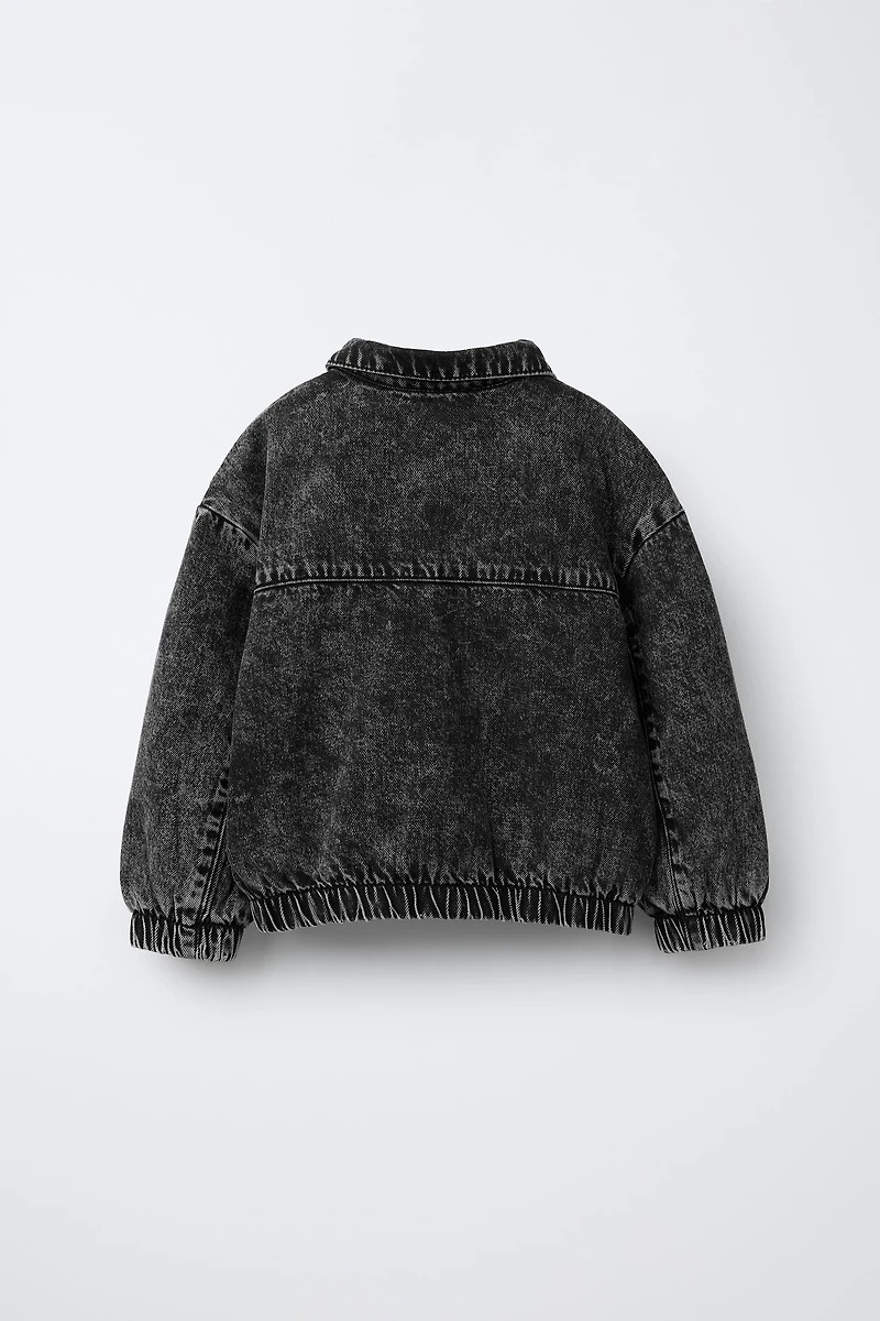 DENIM BOMBER JACKET