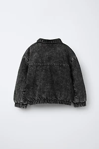 DENIM BOMBER JACKET