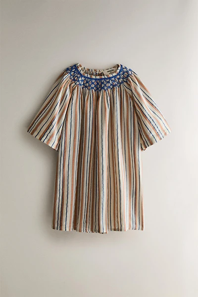 KIDS' STRIPED BEACH DRESS