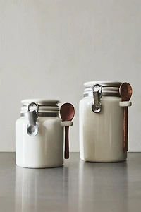 CERAMIC JAR WITH SPOON