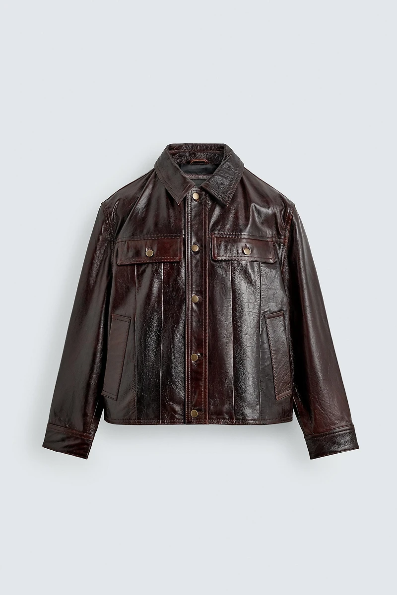 WASHED LEATHER JACKET