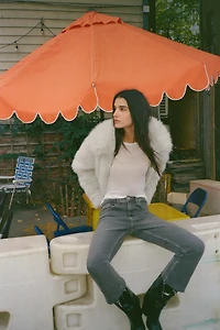 TRF HIGH-WAISTED CROPPED FLARE JEANS