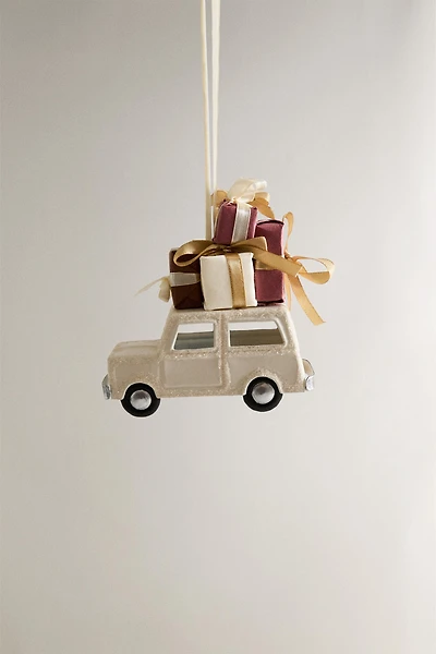 DÉCORATION SAPIN VOITURE PAILLETTES NOËL