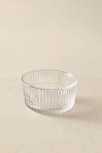 MINI GLASS BOWL WITH A RAISED DESIGN