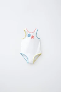 2-6 YEARS / RIBBED CROCHET SWIMSUIT