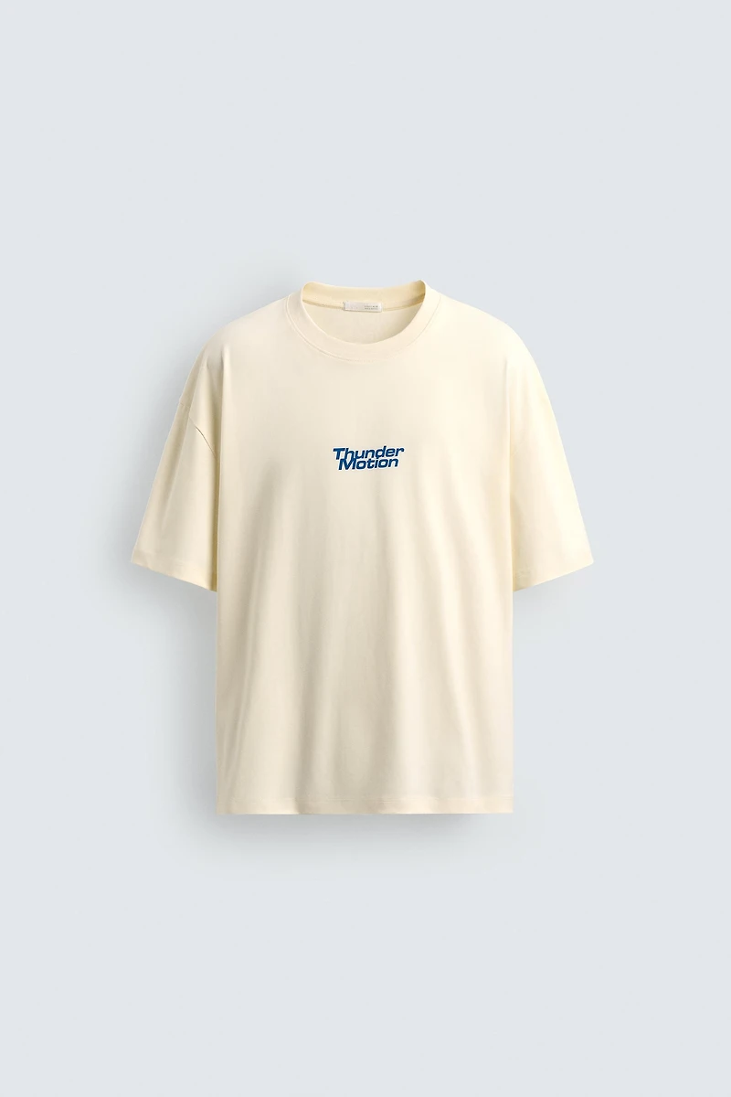 CONTRAST PRINT T-SHIRT