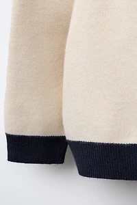 KNIT VARSITY PATCH POLO SHIRT