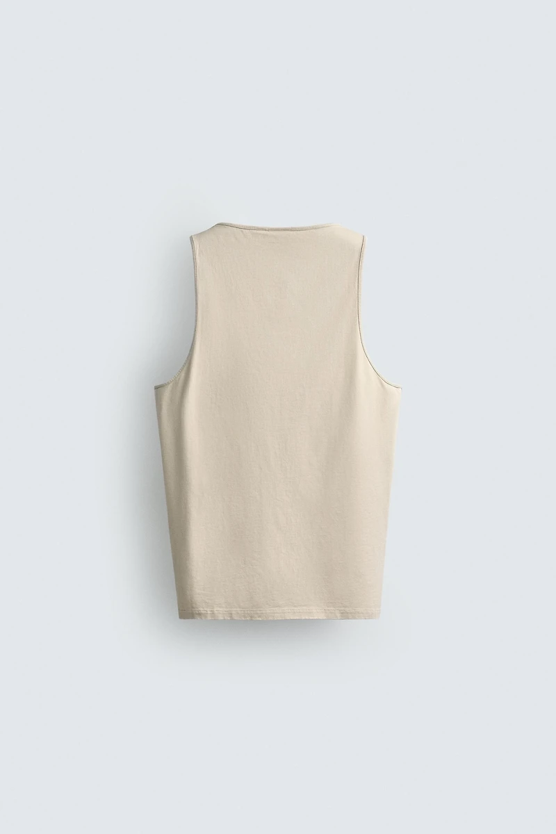 MEDIUM WEIGHT REGULAR FIT TANK TOP