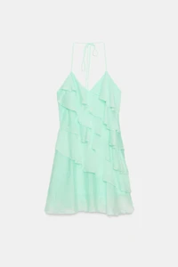 RUFFLED MINI DRESS
