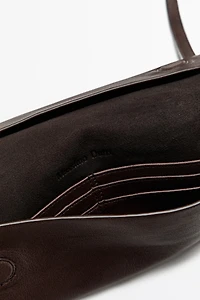 Nappa leather crossbody bag