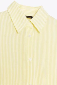 STRIPED GAUZE OVERSIZED SHIRT