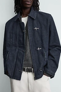 DENIM FIREMAN CLASP JACKET