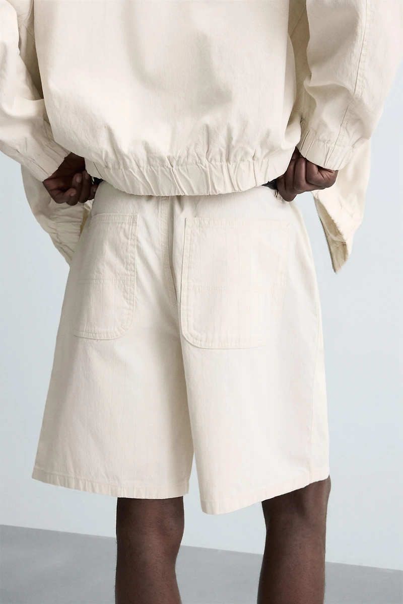 BERMUDA REGULAR FIT RAYURES