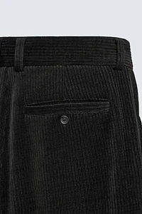 WIDE FIT CORDUROY PANTS