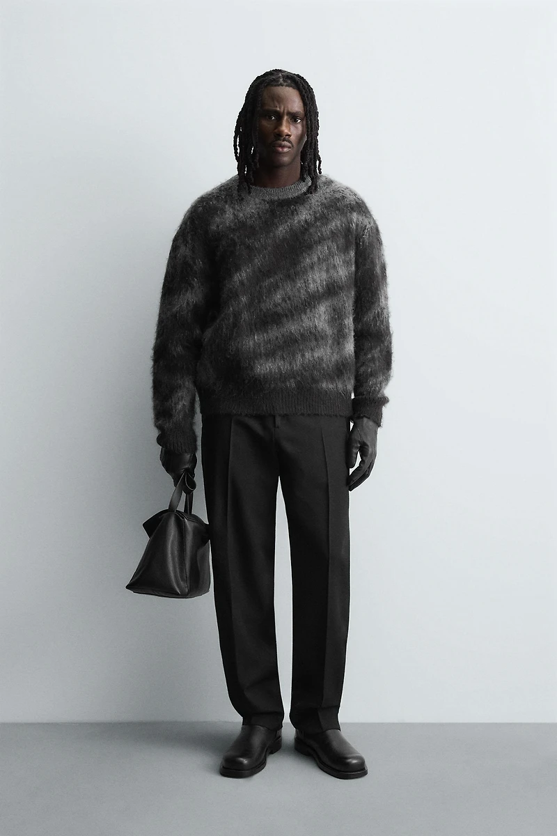 PULL EN JACQUARD BROSSÉ