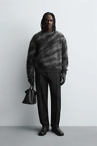 PULL EN JACQUARD BROSSÉ